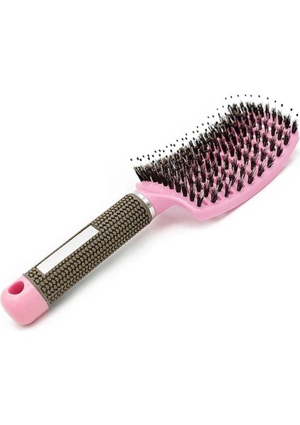 Pembe 01 Pop Fırça Brosse Dolaşık Açıcı Saç Fırçası Kadın Naylon Saç Derisi Masaj Saç Tarak Islak Kıvırcık Saç Fırçası Kuaförlük Şekillendirici Araçları (Yurt Dışından)
