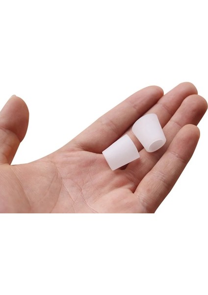 1.8x1.2 cm 2 Adet Beyaz 2/4/6 Adet Silikon Jel Küçük Ayak Tüpü Mısır Kabarcıklar Düzeltici Pinkie Koruyucu Jel Bunyon Ayak Parmak Koruma Jel Kol (Yurt Dışından)