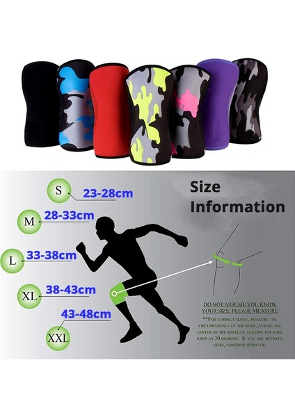 Bkrd-S 2 Adet Neopren Halter Spor Diz Pedleri Sıkıştırma Powerlifting Squat Spor Eğitimi Diz Desteği Koruyucu Basketbol (Yurt Dışından) fırsatları