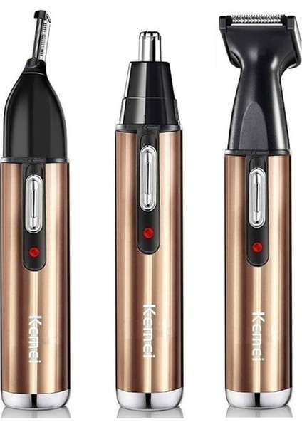 KM6661 Keimei 4in1 Şarj Edilebilir Epilatör Kadın/erkek Bakım Seti Elektrikli Kaş Yüz Tıraş Makinesi Saç Düzeltici Burun ve Kulak Düzeltici (Yurt Dışından) fiyatları