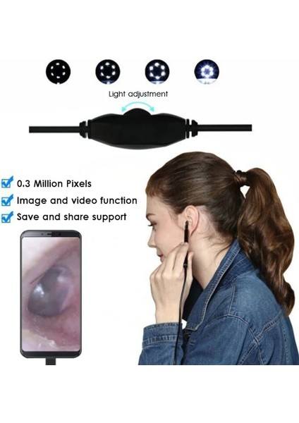 Pembe USB Hd Görsel Kulak Kiri Temizleme Endoskop Otoskop Kaşık Kamera Borescope Android Pc Tablet Kulak Kirini Temizleme Seçimi Kulak Temizleyici Aracı (Yurt Dışından) indirimleri