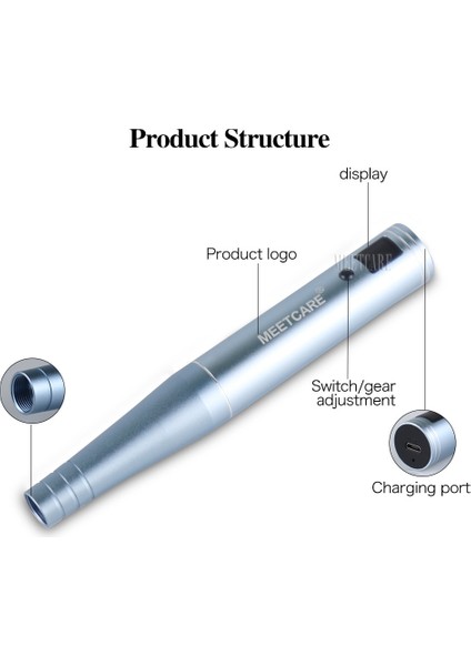 10 Adet 5d Hh-0.2.5mm Otomatik Microneedle Kablosuz Derma Kalemi Kartuşları ile Mikro Iğneleme Dermapen Sistemi Terapisi Mts Ultrima Mikro Neelde Ev Kullanımı (Yurt Dışından)