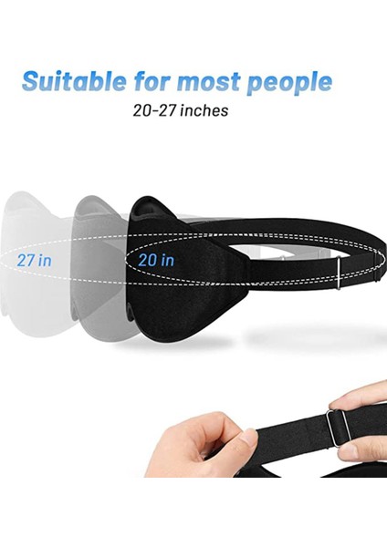 Siyah 3D Uyku Maskesi (Yurt Dışından)