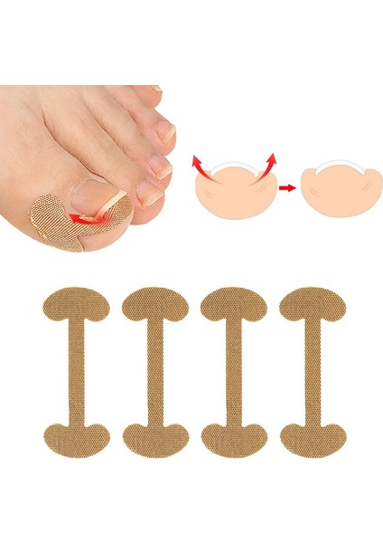 8 Adet 4/8/20 Adet Profesyonel Batık Ayak Tırnağı Ayak Düzeltici Çıkartmalar Esneklik Tırnak Bakımı Pedikür Araçları Sağlık Ayak Tırnaklarını Korur (Yurt Dışından)