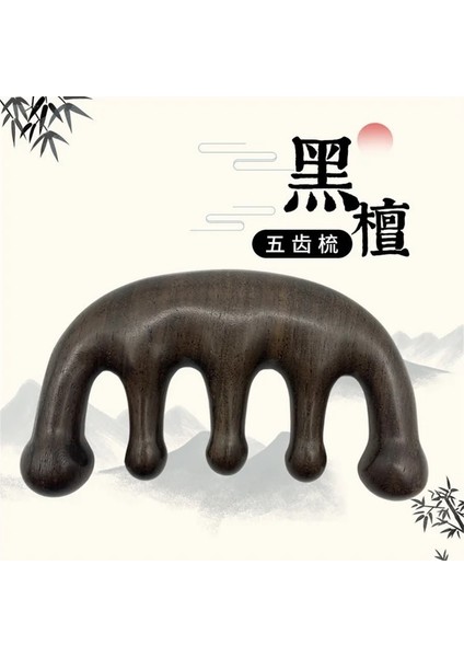 Blackwood Ahşap Saç Tarak Doğal Sandal Ağacı Tarak Sakal Katlama Cep Tarak Saç Fırçası Sakal ve Bıyık Fırçası Erkekler Için Peine Para Barba (Yurt Dışından)
