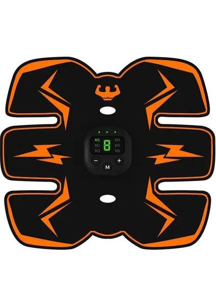 Turuncu-Karın Ems Karın Kemeri Elektrostimülasyon Kas Stimülatörü Kalça Kas Çalıştırıcı Ev Spor Salonu Fitness Ekipmanları (Yurt Dışından)