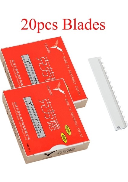 C0013A-02 Meisha 10/20 Adet Güvenlik Saç Kesme Jilet Paslanmaz Çelik Saç Kesme Inceltme Jilet Bıçağı Salon Tıraş Bıçakları C0013A (Yurt Dışından)