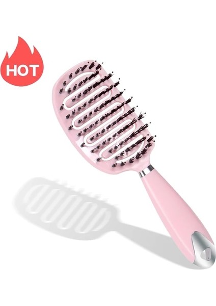 Pembe B Saç Derisi Masaj Tarak Saç Fırçası Kadın Islak Kuru Kıvırcık Ultra Dolaşık Açıcı Saç Fırçası Kıl Naylon Salon Saç Şekillendirici Araçları Dropship (Yurt Dışından)