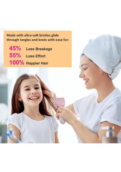 Pembe B Saç Derisi Masaj Tarak Saç Fırçası Kadın Islak Kuru Kıvırcık Ultra Dolaşık Açıcı Saç Fırçası Kıl Naylon Salon Saç Şekillendirici Araçları Dropship (Yurt Dışından) modelleri