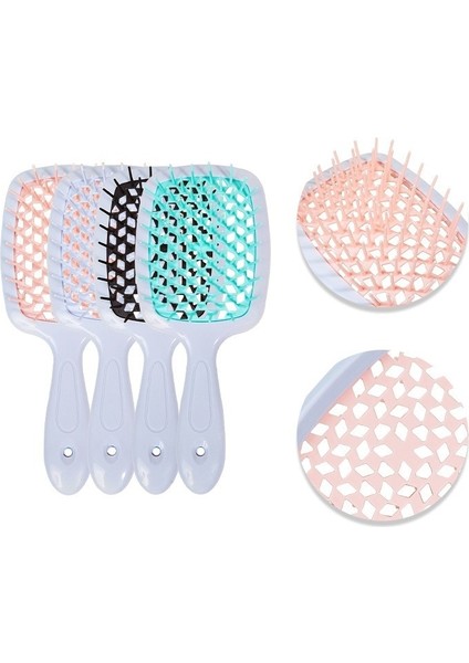 Gül Kırmızı Karışık Saç Fırçası Salon Saç Şekillendirici Araçları Büyük Plaka Taraklar Masaj Saç Tarak Saç Fırçaları Kızlar At Kuyruğu Tarak (Yurt Dışından) fırsatları