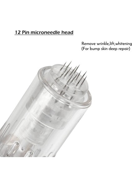 12 Pin 5 Adet Dermatool Süngü Iğneler Kartuşu Cilt Bakım Kalemi Için N2/M5/M7/E30 Nano/9 Pin/12 Pin/36 Pin/42 Mikro Iğne Yedek Kafa (Yurt Dışından)