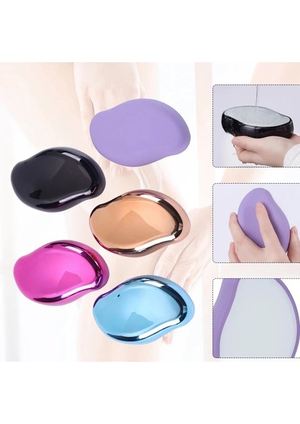 Mavi Nano Epilatör Tüy Dökücü Epilasyon Tıraş Makinesi Kristal Cam Epilasyon Silgi Ağrısız Depil Hop Taş Vücut Peeling 2023 (Yurt Dışından)