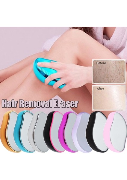 Mavi Nano Epilatör Tüy Dökücü Epilasyon Tıraş Makinesi Kristal Cam Epilasyon Silgi Ağrısız Depil Hop Taş Vücut Peeling 2023 (Yurt Dışından)