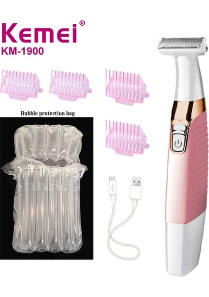 Hiçbir Kutu Kadın Epilatör Elektrikli Kadın Yüz Saç Çıkarıcı Bayan Tıraş Makinesi Bikini Giyotin Vücut Tüy Dökücü Bacak Şarj Edilebilir Epilasyon (Yurt Dışından)