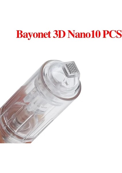 10 Adet 3D Nano Profesyonel Süngü Derma Microneedle Kalem Microeedle Kartuş Elektrikli Mikro Haddeleme Derma Damga Tedavisi Için Iğne Ipuçları (Yurt Dışından)