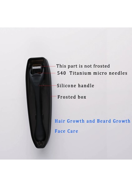 Plastik SAP0.25MM Drs 540 Sakal Derma Rulo Titanyum Saç Büyümesi Için Mesoroller Yüz Makinesi Cilt Bakımı Için Dermaroller Yüz Mts Için Mezoscooter (Yurt Dışından)