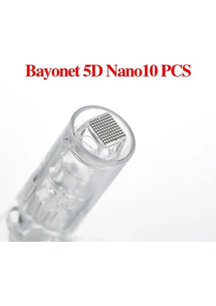 10 Adet 5d Nano Profesyonel Süngü Derma Microneedle Kalem Microeedle Kartuş Elektrikli Mikro Haddeleme Derma Damga Tedavisi Için Iğne Ipuçları (Yurt Dışından)