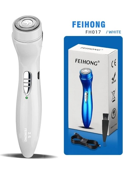 Beyaz 2023 Yeni Mini Elektrikli Tıraş Makinesi Otomatik Erkek Tıraş Makinesi Giyotin Taşınabilir Sakal Bıçak Güvenlik Kafaları Tıraş Makinesi Saç Adam Için (Yurt Dışından)