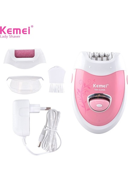 Kutu ile Kemei Şarj Edilebilir Bayan Epilatör Epilasyon Elektrikli Bayan Tıraş Düzeltici Tüy Dökücü Kol Bikini 220-240 V Vücut Depilador F30 (Yurt Dışından) fiyatları