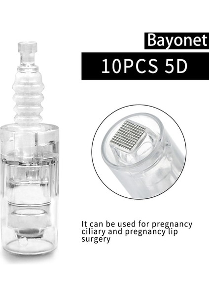 10 Adet Süngü 5d 10 Adet Süngü Kartuş Mikro Iğneleme Vida Kartuş Mikro Iğneler Derma Kalem Elektrikli Dr.imp Kalem 9/12/24/36/42/nano Iğne (Yurt Dışından)