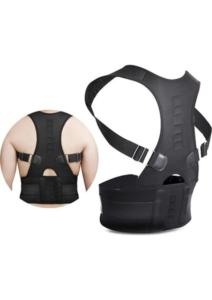 Siyah M Manyetik Duruş Düzeltici Kadın Erkek Ortopedik Korse Sırt Desteği Kemer Ağrısı Geri Brace Destek Kemer Mıknatıslar Terapi (Yurt Dışından) indirimleri