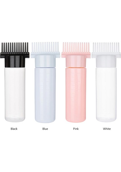 Pembe 180 ml Çok Renkli Kök Tarak Aplikatör Şişesi Doldurulabilir Sıkılabilir Şişe Aplikatör Saç Boyama Kuaförlük Şekillendirici Araçları (Yurt Dışından)