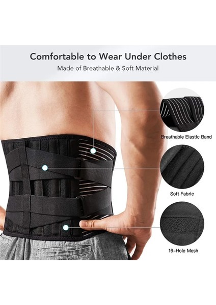 Hy-01 S Bel 66-76CM Geri Bel Desteği Kemer Bel Ortopedik Brace Erkek Kadın Anti-Skid Ortopedik Bel Desteği Nefes Bel Desteği Kemer (Yurt Dışından) indirimleri