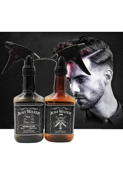 Kahverengi Retro Saç Spreyi Şişesi Özel Mist Sprey Şişesi 350 ml Berber Aksesuarları Peluquería Salon Kuaför Saç Araçları Su Püskürtücü (Yurt Dışından)