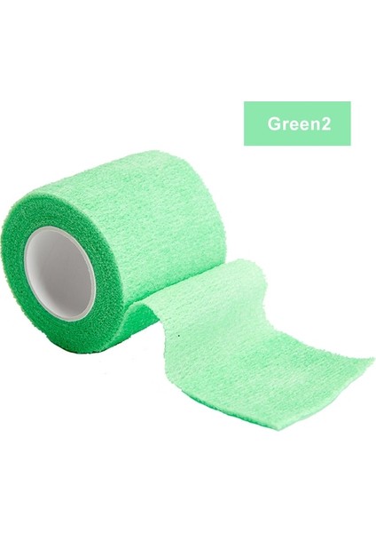 Green-2 7.5cm X4.8m 1roll 2.5/5/7.5/10CM *4.8m Dokunmamış Elastik Kendinden Yapışkanlı Bandaj Yapışkanlı Bandaj Spor Sabitleme Parmak Bilek Bacak (Yurt Dışından)