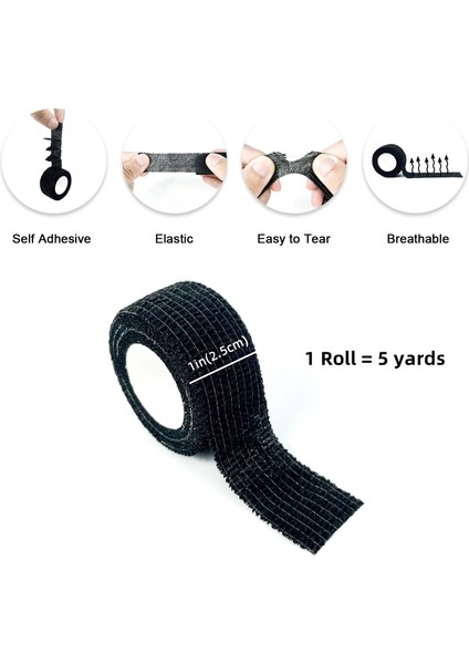 Green-2 7.5cm X4.8m 1roll 2.5/5/7.5/10CM *4.8m Dokunmamış Elastik Kendinden Yapışkanlı Bandaj Yapışkanlı Bandaj Spor Sabitleme Parmak Bilek Bacak (Yurt Dışından) fırsatları