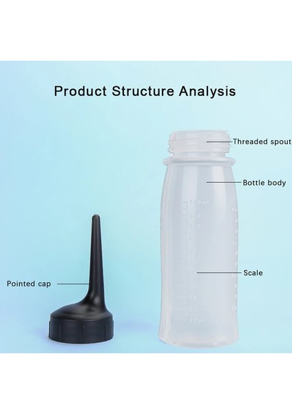120 ml 120 ML/240 ml Boş Şampuan Aplikatör Şişesi Salon Saç Bakım Aksesuarları Aracı Saç Temizleme Şişeleri Kuru Yıkama Pot Temizleme (Yurt Dışından)