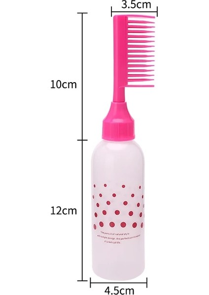 170 ml Saç Boyası Aplikatör Şişeleri Plastik Şampuan Şişesi Saç Boyama Leke Aracı Kuaförlük Malzemeleri (Yurt Dışından)