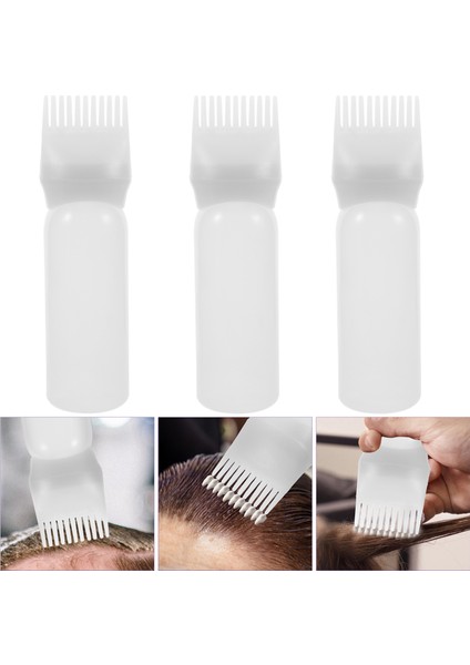 Gösterildiği Gibi 3 Adet Tarak Aplikatör Şişesi Saç Yağlama Ölen Aplikatör Şişesi Kök Tarak Şişesi (Yurt Dışından) indirimleri