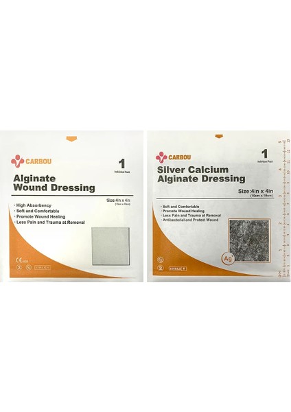 Hiçbir Gümüş 1 Adet 4 "X 4" Gümüş Kalsiyum Gazlı Bez (Yurt Dışından) fiyatları