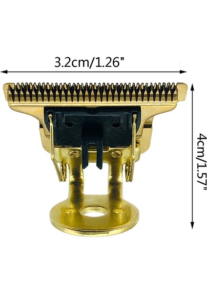 Altın T-Şekilli Saç Kesme Bıçağı Standı ile T9 Bıçak Giyotin Yedek Kafa Yedek Kesme Kafası T-Şekilli Jilet (Yurt Dışından)