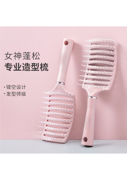 Yeşil Sparerib Tarak Kadın Özel Kabarık Saç Şekillendirici Tarak Uzun Saç Kıvırcık Saç Masajı Büyük Kavisli Tarak Sert Saç Fırçası (Yurt Dışından) fırsatları