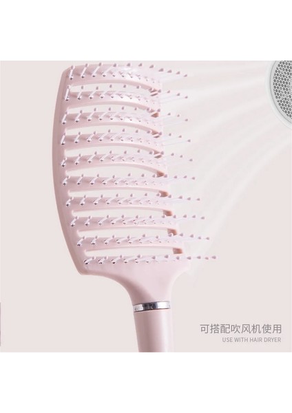 Yeşil Sparerib Tarak Kadın Özel Kabarık Saç Şekillendirici Tarak Uzun Saç Kıvırcık Saç Masajı Büyük Kavisli Tarak Sert Saç Fırçası (Yurt Dışından) indirimleri