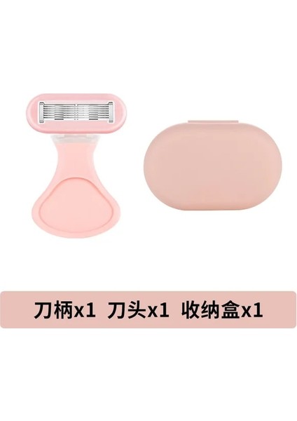 Pembe 6 Katmanlı Pürüzsüz Tıraş Aloe Vera Şerit Bikini Manuel Jilet (Yurt Dışından)