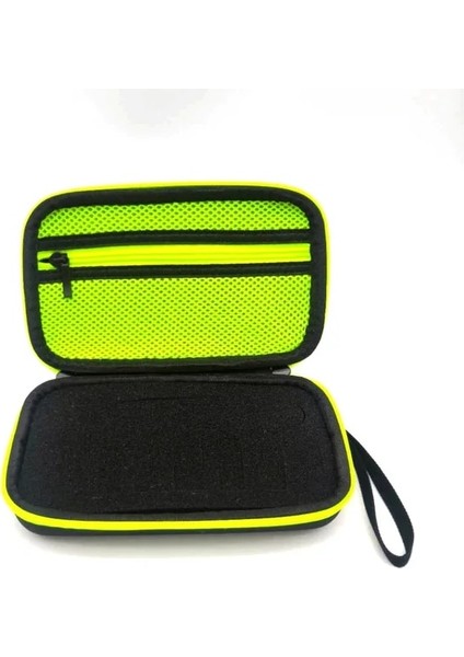 Yeşil Fermuar 2022 Philips Için Uygun Tek Bıçaklı Siyah Jilet Saklama Çantası Hard Case Seyahat Çantası Koruyucu Çanta Tıraş Makinesi Jilet Tutucu Saklama Çantası (Yurt Dışından)