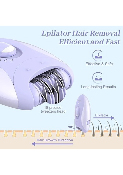 KM189B Kutusu Kemei 4in1 Kadın Epilatör Elektrikli Tıraş Makinesi Yüz Vücut Epilasyon Bayan Bacak Bikini Giyotin Saç Çıkarıcı Koltuk Altları Şarj Edilebilir (Yurt Dışından) fırsatları
