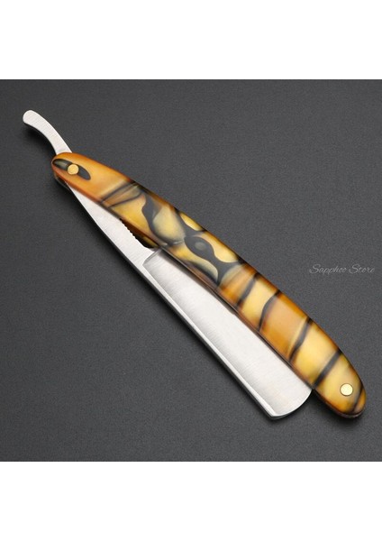 Sarı Saplı 1 Adet Eski Moda Alman Karbon Çelik Katlanır Tıraş Bıçağı Keskin Kullanıma Hazır Reçine Kolu Profesyonel Berber Dükkanı Tıraş Makinesi (Yurt Dışından) fırsatları