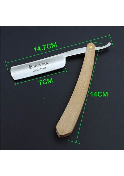 1 Adet Sharonds Profesyonel Kuaför Retro Vintage Jilet Tıraş Makinesi Jilet Manuel Kaş Tıraş Bıçağı Keskin Bıçak (Yurt Dışından)