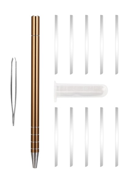 1 Takım Rastgele Renk 1 Saç Gravür Kalemi 10 Bıçak Saç Kesme Makineleri Dıy Saç Modeli Salonu Sihirli Kazınmış Paslanmaz Çelik Kalem Berber Kuaförlük Makas (Yurt Dışından)
