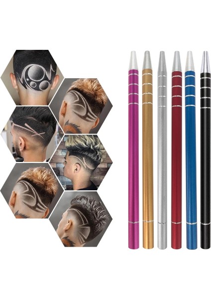1 Takım Rastgele Renk 1 Saç Gravür Kalemi 10 Bıçak Saç Kesme Makineleri Dıy Saç Modeli Salonu Sihirli Kazınmış Paslanmaz Çelik Kalem Berber Kuaförlük Makas (Yurt Dışından) modelleri