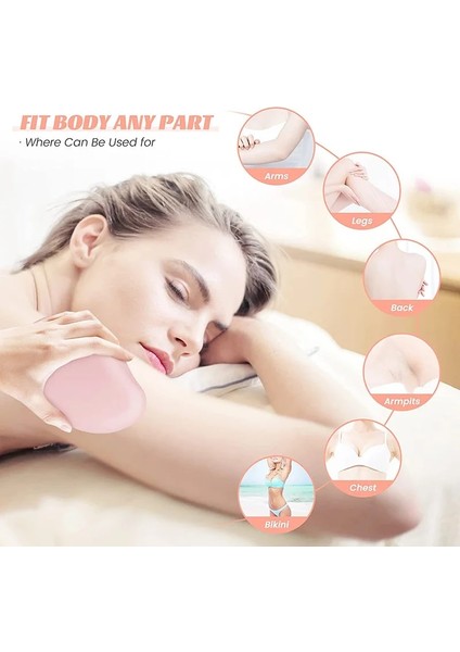 Gümüş Kristal Saç Silgi Yeniden Kullanılabilir Kristal Saç Çıkarıcı Sihirli Ağrısız Eksfoliasyon Epilasyon Aracı Saç Silgi Kadın ve Erkek Için (Yurt Dışından) fırsatları