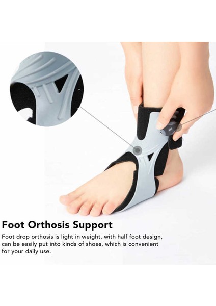 Sağ Xl Ayak Damla Brace Ayarlanabilir Toka Yumuşak Duruş Hemipleji Için Doğru Ayak Bileği Ayak Ortezi Destek Brace (Yurt Dışından)