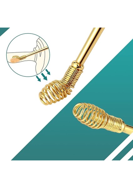 Renkli Titanyum Paslanmaz Çelik Kulak Kiri Toplayıcılar Earpick Balmumu Sökücü Küret Kulak Temizleme Çubuğu Temizleyici Kulak Temizleyici Kaşık Bakımı Kulak Temizleme Aracı Sağlık (Yurt Dışından)