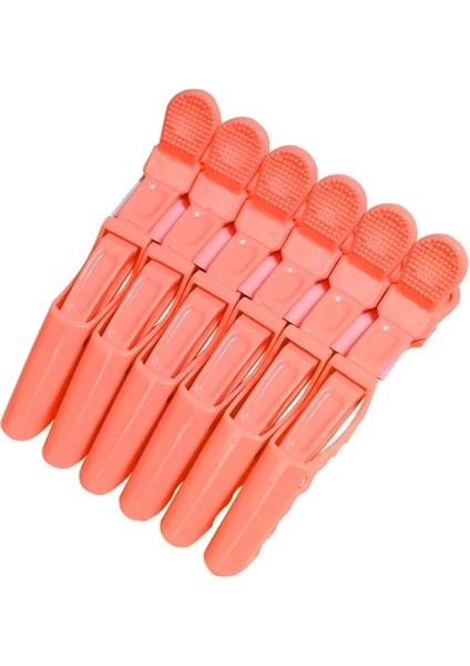 6 Adet Turuncu Kuaförlük Klipleri Çeşitli Stilleri Timsah Saç Kavrama Kuaförlük Salonu Kelepçe Salon Şekillendirici Saç Aksesuarları Firkete Sıcak (Yurt Dışından)