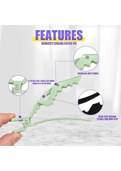 6 Adet Turuncu Kuaförlük Klipleri Çeşitli Stilleri Timsah Saç Kavrama Kuaförlük Salonu Kelepçe Salon Şekillendirici Saç Aksesuarları Firkete Sıcak (Yurt Dışından) modelleri