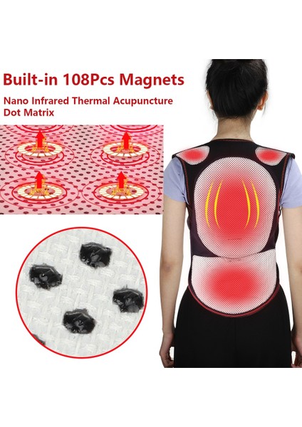 62 Adet Mıknatıslar M Kendinden Isınma Sırt Desteği Bel Desteği Manyetik Isıtma Düzeltici Terapi Kemeri Geri Duruş Düzeltici Omurga Geri Bel Kemeri (Yurt Dışından) fırsatları